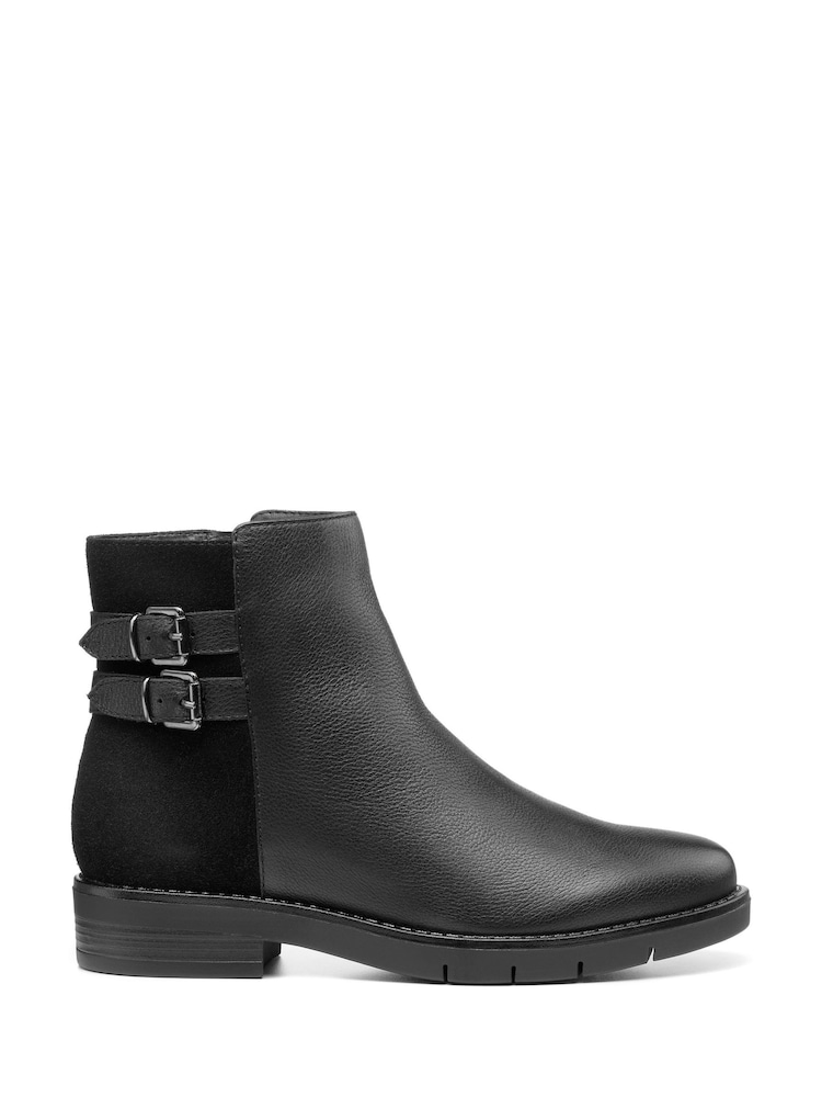 Hotter Black Regular Fit Faye Zip Fastening Boots - Image 1 of 4