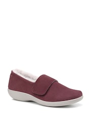 Hotter Red Regular Fit Toasty Touch Fastening Slippers - Image 2 of 4