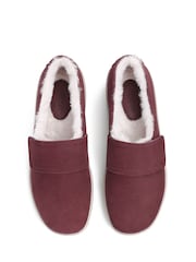 Hotter Red Regular Fit Toasty Touch Fastening Slippers - Image 4 of 4