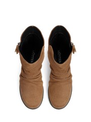 Hotter Brown Regular Fit Pixie III Zip Fastening Boots - Image 3 of 3
