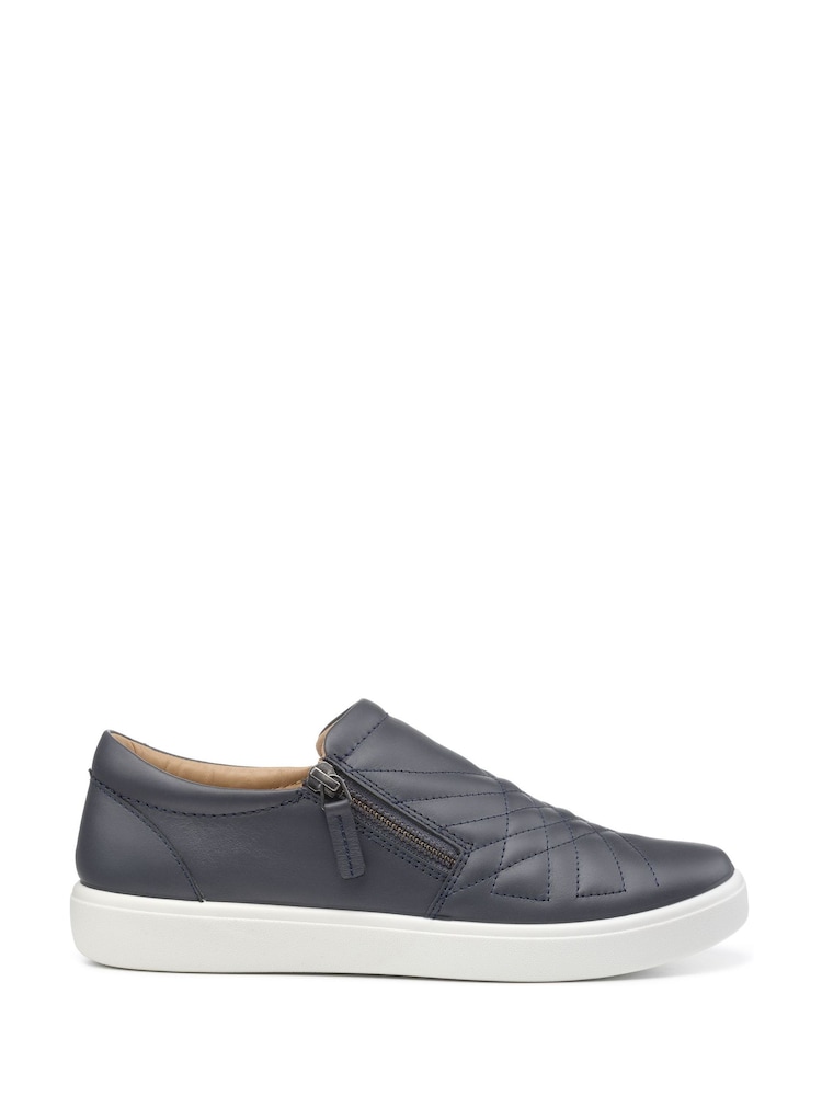 Hotter Blue Wide Fit Poppy Slip-On Zip Shoes - Image 1 of 4 Hotter Blue Wide Fit Poppy Slip-On Zip Shoes - Image 1 of 4