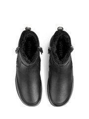 Hotter Black Regular Fit Vail Zip Fastening Boots - Image 3 of 4