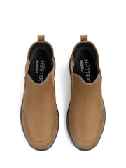 rjava - Hotter v standardnem kroju Venture Waterproof Slip-On čevlji - Slika 4 iz 4