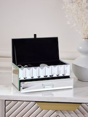 Silver Glass Jewellery Box - Image 1 of 4