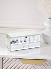 Silver Glass Jewellery Box - Image 2 of 4
