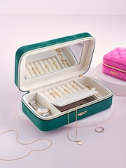 Velour Travel Jewellery Box - Image 1 of 7