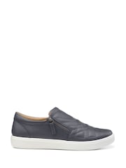 Hotter Blue Regular Fit Poppy Slip-On Zip Shoes - Image 1 of 4