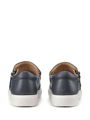 Hotter Blue Regular Fit Poppy Slip-On Zip Shoes - Image 3 of 4