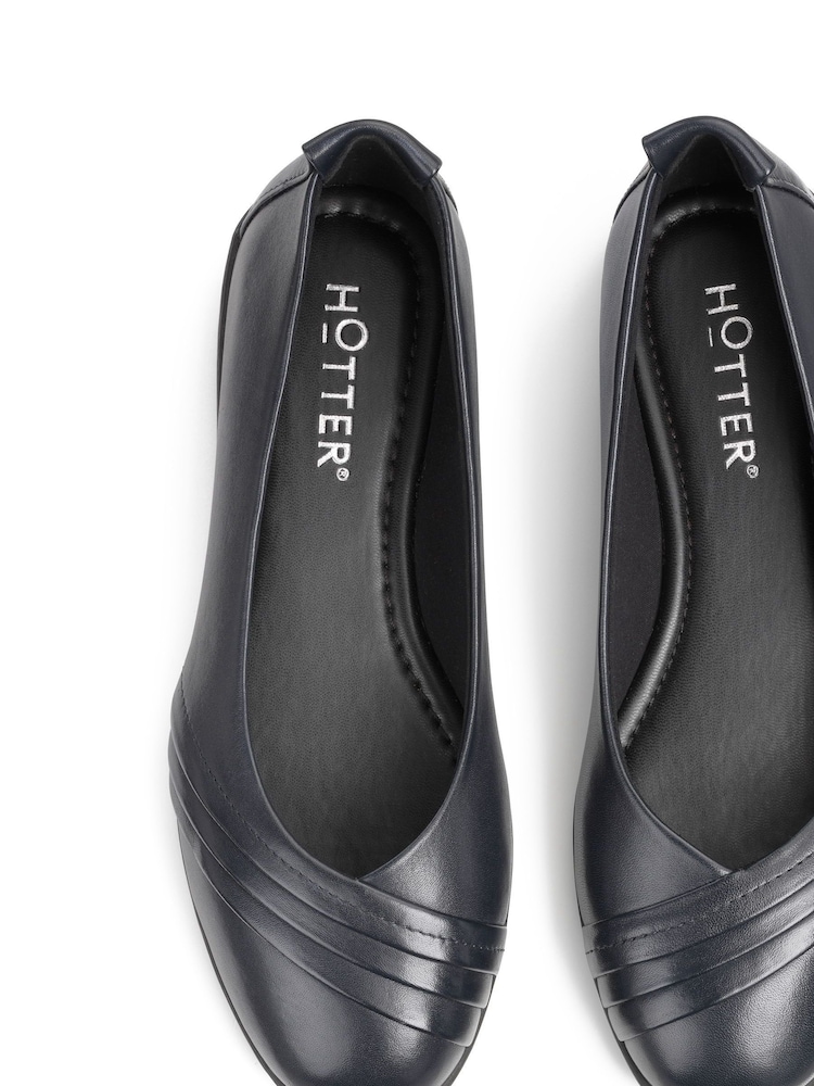 modra - Hotter v standardnem kroju Phoenix Slip-Ons čevlji - Slika 4 iz 4
