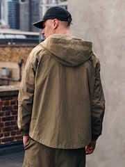 Khaki Green EDIT Overhead Quarter Zip Jacket with Bellowed Pockets - Image 2 of 9