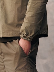 Khaki Green EDIT Overhead Quarter Zip Jacket with Bellowed Pockets - Image 6 of 9