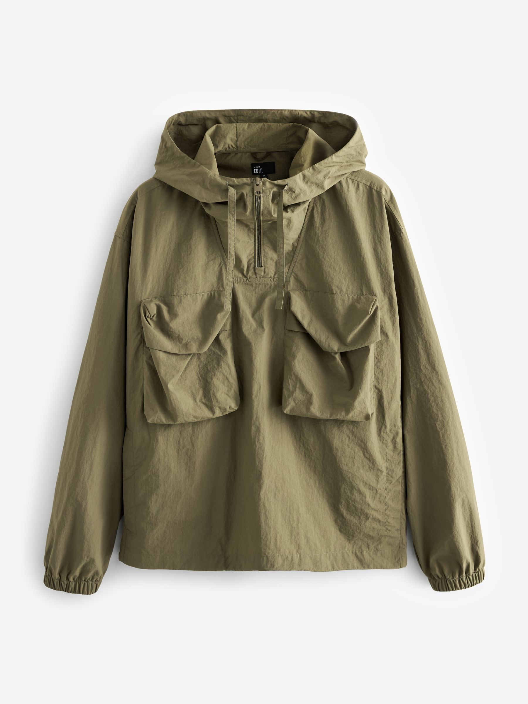 Buy Khaki Green EDIT Overhead Quarter Zip Jacket with Bellowed Pockets from  Next Luxembourg