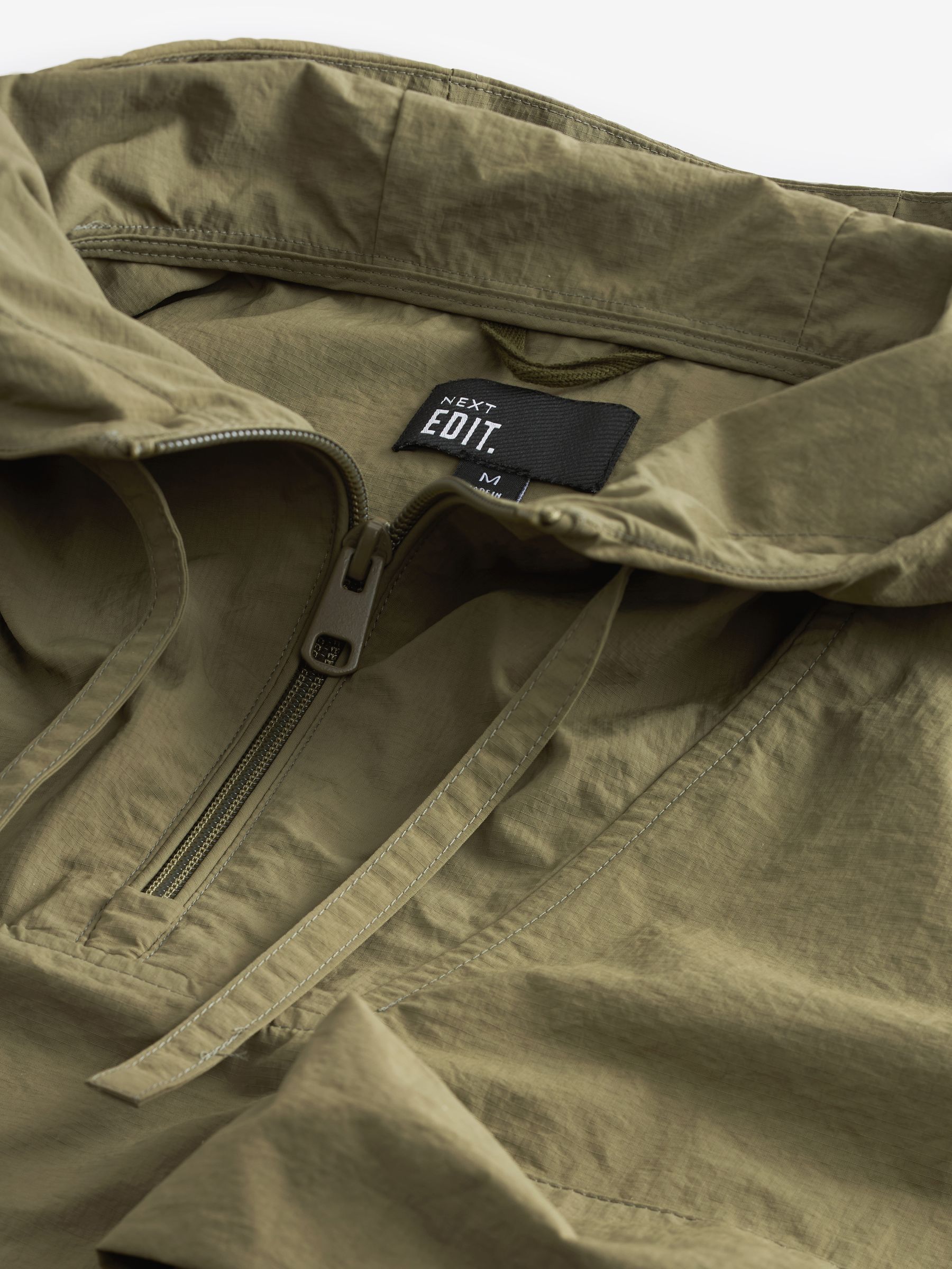 Buy Khaki Green EDIT Overhead Quarter Zip Jacket with Bellowed Pockets from  Next Luxembourg