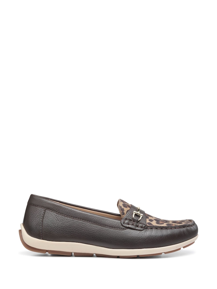 Hotter Brown Wide Fit Pier Slip-On Shoes - Image 1 of 4