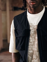 Black EDIT Multi Pocket Gilet - Image 4 of 10