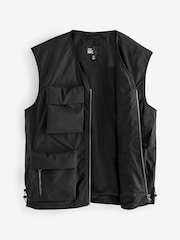 Black EDIT Multi Pocket Gilet - Image 7 of 10