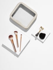 Gold Makeup Brush and Sponge Set with Nude Makeup Bag - Image 2 of 4