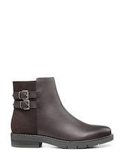 Hotter Brown Regular Fit Faye Zip Fastening Boots - Image 1 of 2