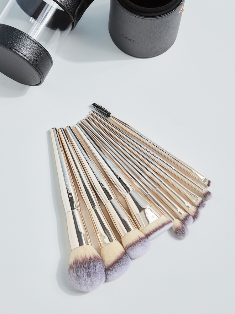 10 Piece Makeup Brush Set and Travel Case - Image 2 of 3