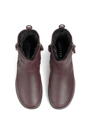 Hotter Red Vail Zip Fastening Wide Fit Boots - Image 4 of 4