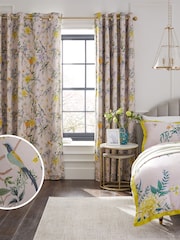 Pink Emporium Floral Eyelet Blackout/Thermal Curtains - Image 1 of 9