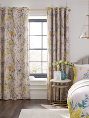 Pink Emporium Floral Eyelet Blackout/Thermal Curtains - Image 3 of 9