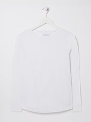 FatFace Bree White Long Sleeve T-Shirt - Image 4 of 4