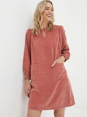 FatFace Orange Cord Tunic Dress - Image 1 of 5