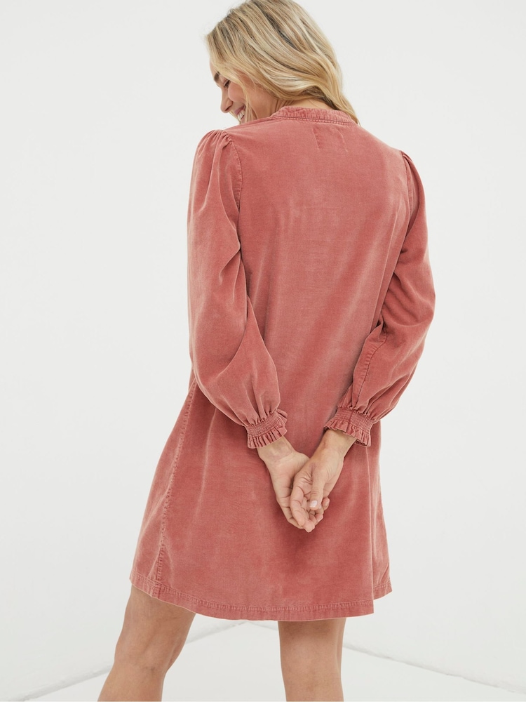 FatFace Orange Cord Tunic Dress - Image 2 of 5