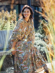 FatFace Green Prairie Paisley Tunic - Image 1 of 6