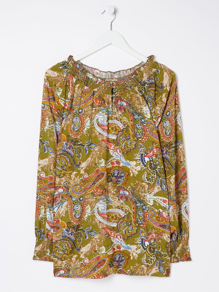 FatFace Green Prairie Paisley Tunic - Image 5 of 5