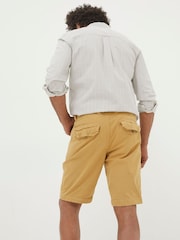 FatFace Cove Yellow Flat Front Shorts - Image 2 of 4