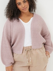 FatFace Pink Cardigan - Image 1 of 2