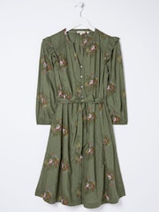 FatFace Green Embroidered Shirt Dress - Image 5 of 5