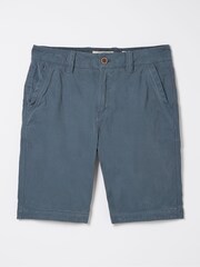 FatFace Cove Blue Flat Front Shorts - Image 4 of 4