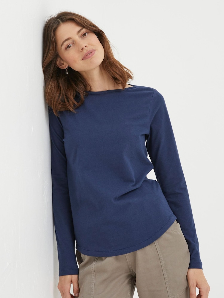 FatFace Bree Blue T-Shirt - Image 1 of 4