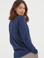FatFace Bree Blue T-Shirt - Image 2 of 4