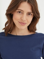 FatFace Bree Blue T-Shirt - Image 3 of 4