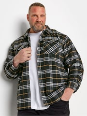BadRhino Big & Tall Black Premium Check Shacket - Image 1 of 3