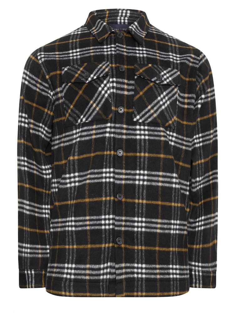 BadRhino Big & Tall Black Premium Check Shacket - Image 2 of 3
