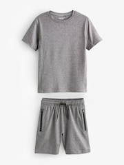 Grey Sports T-Shirt and Shorts Set (3-16yrs) - Image 1 of 3