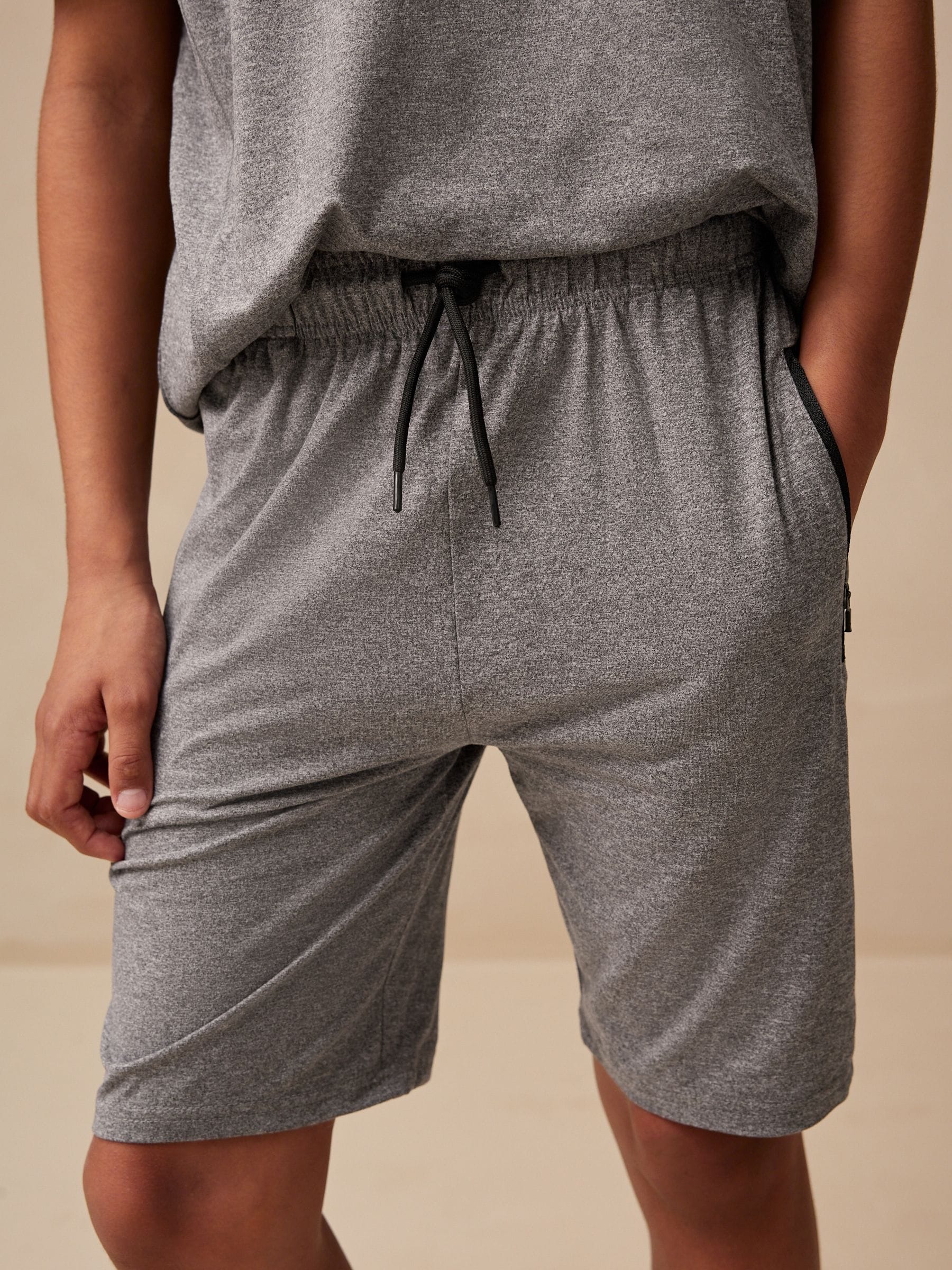 Buy Grey Sports T-Shirt and Shorts Set (3-16yrs) from Next South