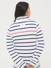 FatFace Airlie White Breton Stripe Sweatshirt - Image 2 of 6