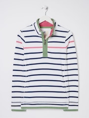 FatFace Airlie White Breton Stripe Sweatshirt - Image 6 of 6