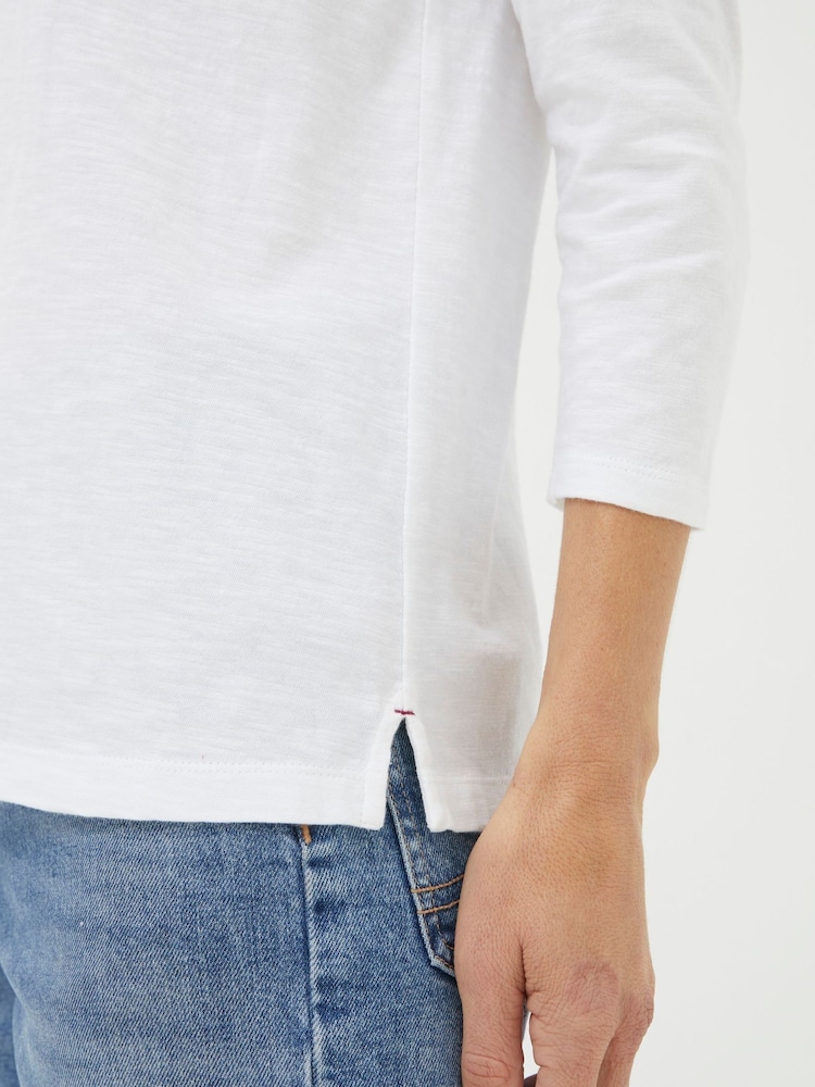 FatFace Porter White 100% Cotton T-Shirt - Image 5 of 6