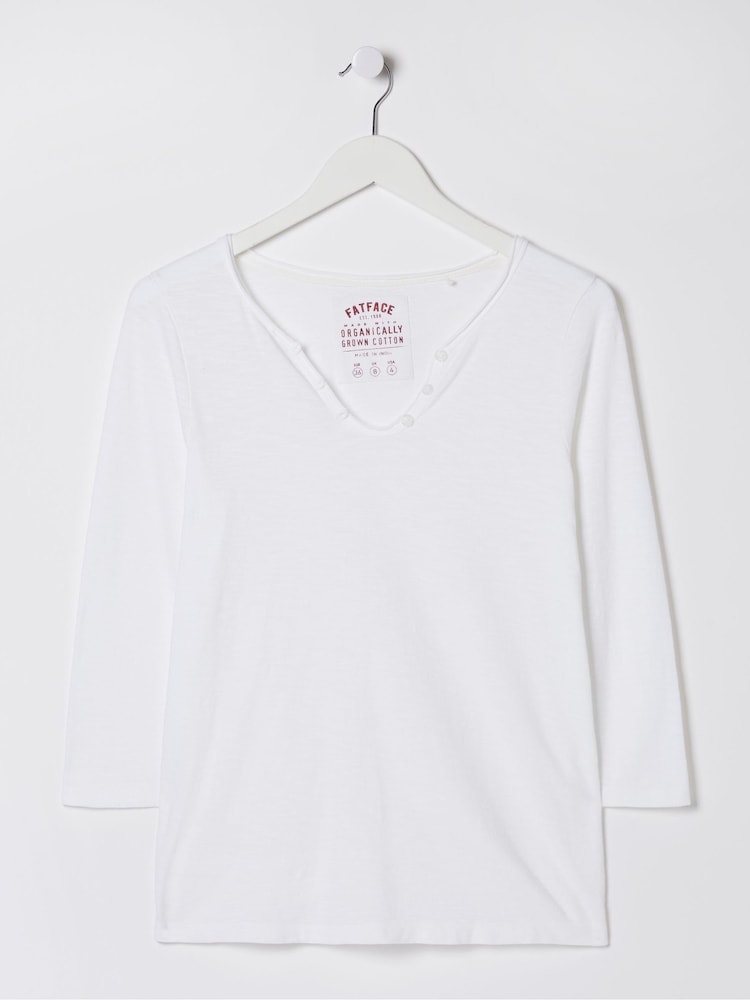 Blanco - FatFace 100% Cotton T-Shirt - Imagen 6 de 6 Blanco - FatFace 100% Cotton T-Shirt - Imagen 6 de 6