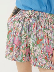 FatFace Green Expressive Floral Flippy Shorts - Image 4 of 5