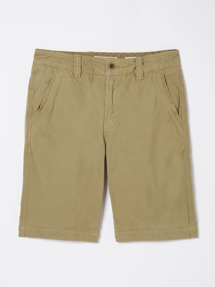 FatFace Cove Green Flat Front Shorts - Image 4 of 4