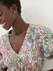 FatFace Frankie Multi Expressive Floral Top - Image 3 of 4