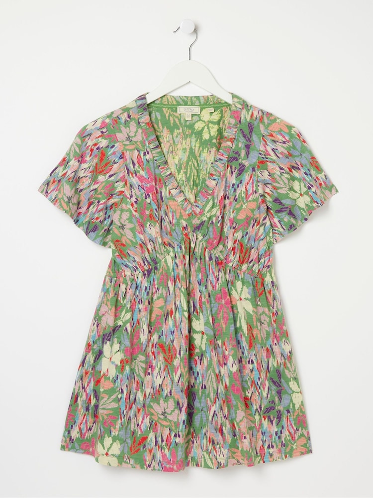 FatFace Frankie Multi Expressive Floral Top - Image 4 of 4 FatFace Frankie Multi Expressive Floral Top - Image 4 of 4